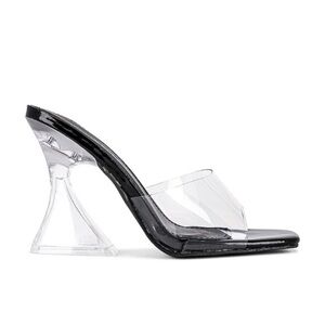 Superdown Cherie Heel in Clear Black